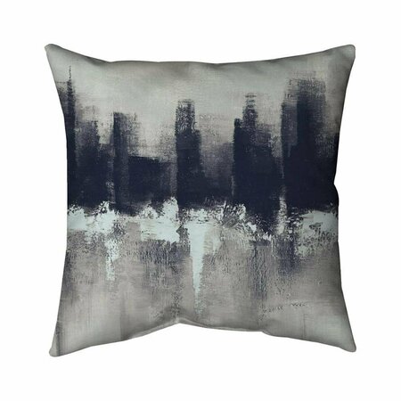 BEGIN HOME DECOR 20 x 20 in. Dark City-Double Sided Print Indoor Pillow 5541-2020-CI329-1